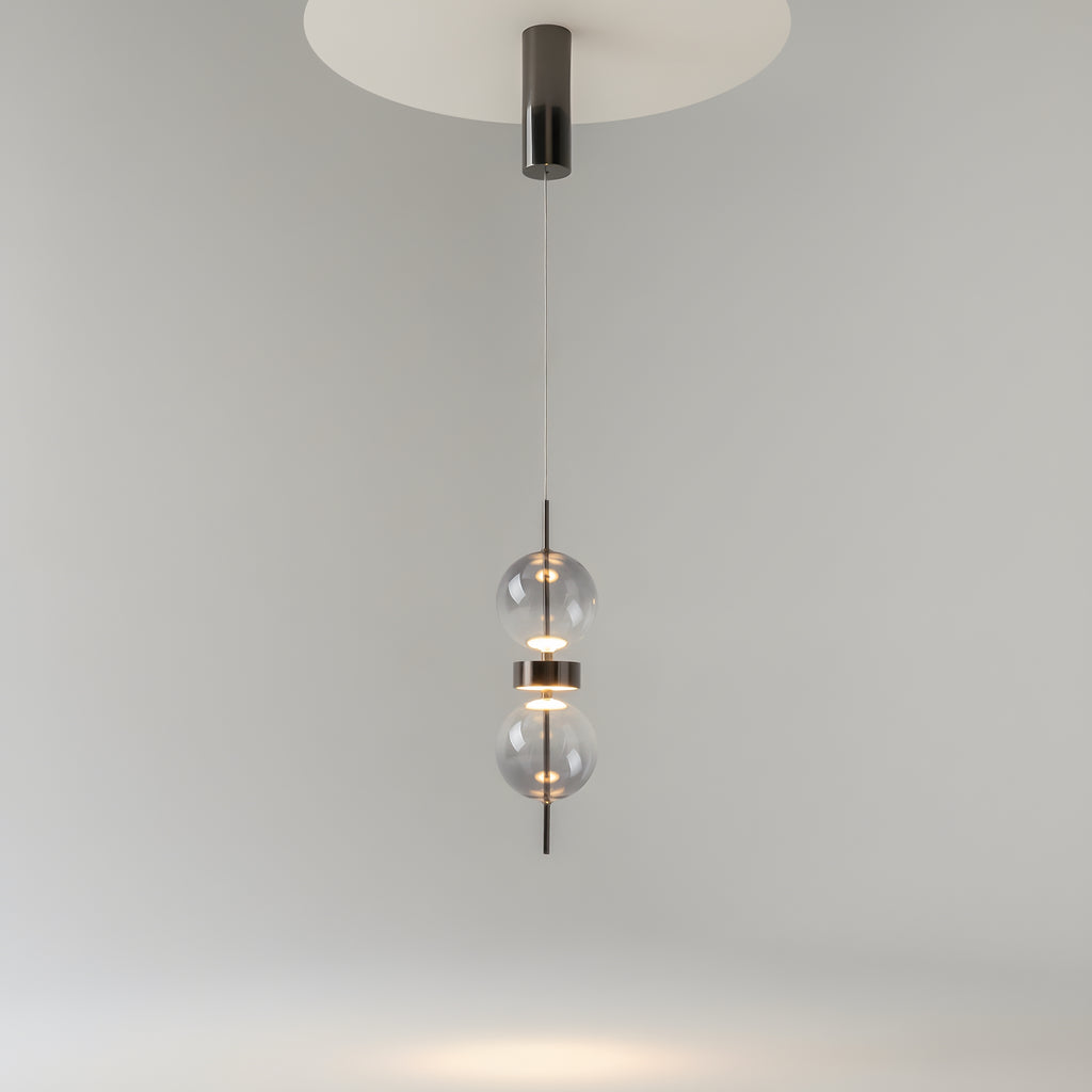 Maytoni Lampa wisząca Double Moon - Metal - Czarny MOD478PL-L8B3K