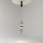 Maytoni Lampa wisząca Double Moon - Metal - Czarny MOD478PL-L8B3K