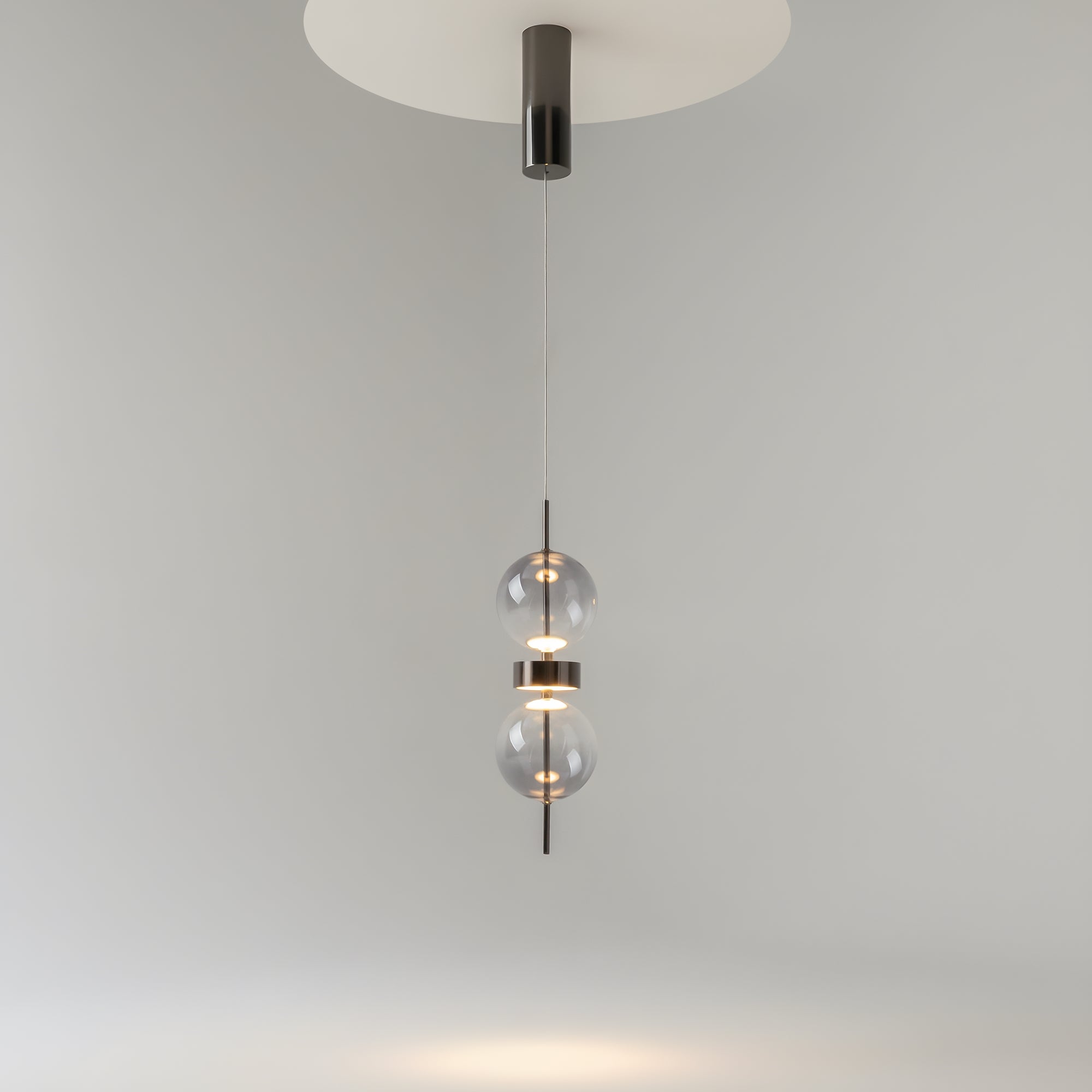 Maytoni Lampa wisząca Double Moon - Metal - Czarny MOD478PL-L8B3K