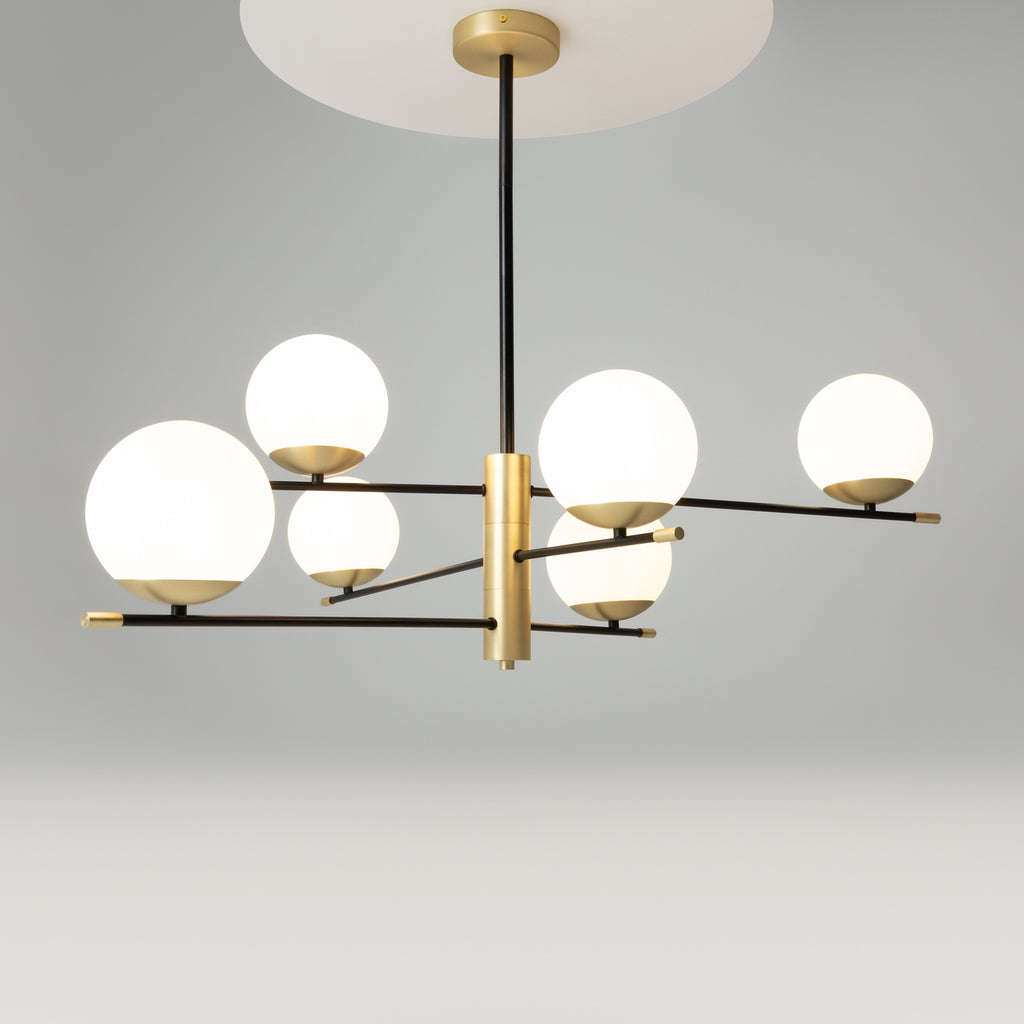 Maytoni Lampa wisząca Nostalgia - Metal - Czarny MOD048PL-06G