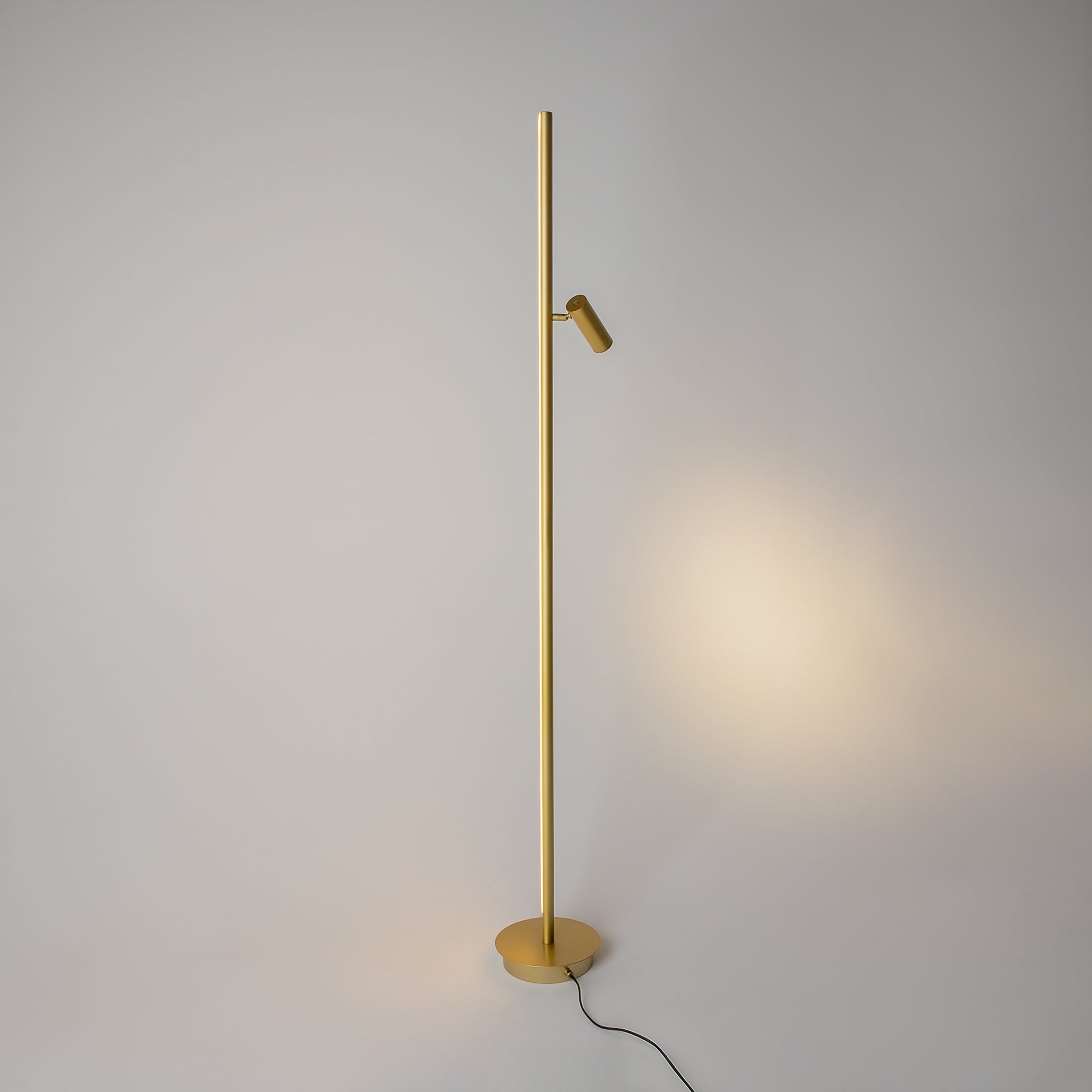 Maytoni Lampa podłogowa Thin - Aluminium - Mosiądz MOD395FL-L28BS3K