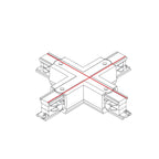 Nowodvorski System szynowy CTLS POWER X CONNECTOR 3-obwodowy CTLS 16A, 3,7kVA - Tworzywo sztuczne - Czarny 8702