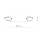 Nowodvorski System szynowy CTLS POWER STRAIGHT CONNECTOR 3-obwodowy CTLS 16A, 3,7kVA - Tworzywo sztuczne - Biały 8707