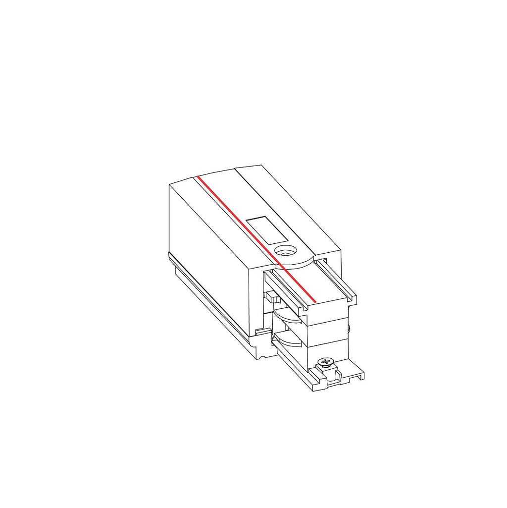 Nowodvorski System szynowy CTLS POWER END CAP, RIGHT (PE-R) 3-obwodowy CTLS 16A, 3,7kVA - Tworzywo sztuczne - Czarny 8713