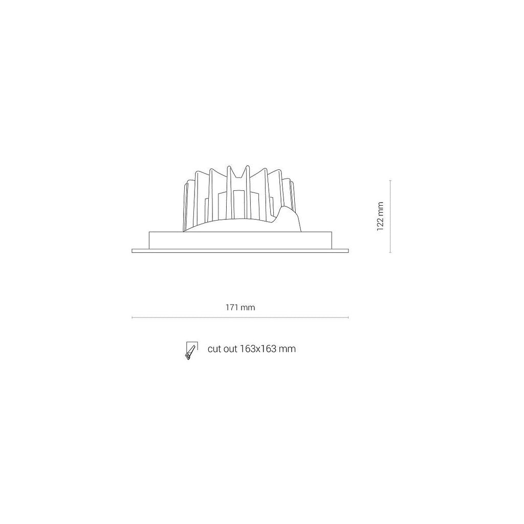 Nowodvorski Lampa downlights podtynkowa CL DIA LED 30W 30W 50/60Hz - Aluminium/Znal - Biały I 8718