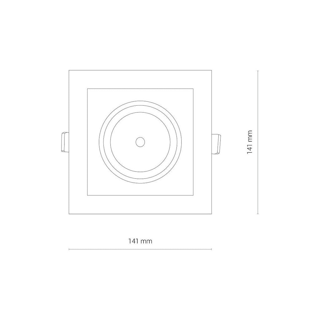 Nowodvorski Lampa downlights podtynkowa CL DIA LED 18W 18W 50/60Hz - Aluminium/Znal - Biały I 8721
