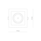 Nowodvorski Lampa downlights podtynkowa CL DIA LED 18W 18W 50/60Hz - Aluminium/Znal - Biały I 8721