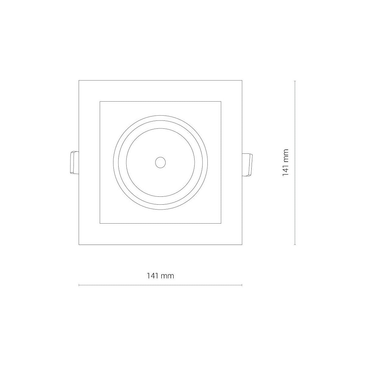 Nowodvorski Lampa downlights podtynkowa CL DIA LED 18W 18W 50/60Hz - Aluminium/Znal - Biały I 8721