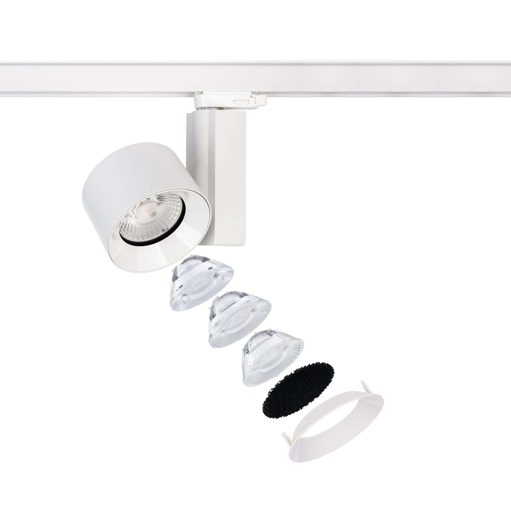 Nowodvorski System szynowy CTLS NEA LED 40W 3-obwodowy CTLS Lampa 40W - Aluminium/Znal - Biały I