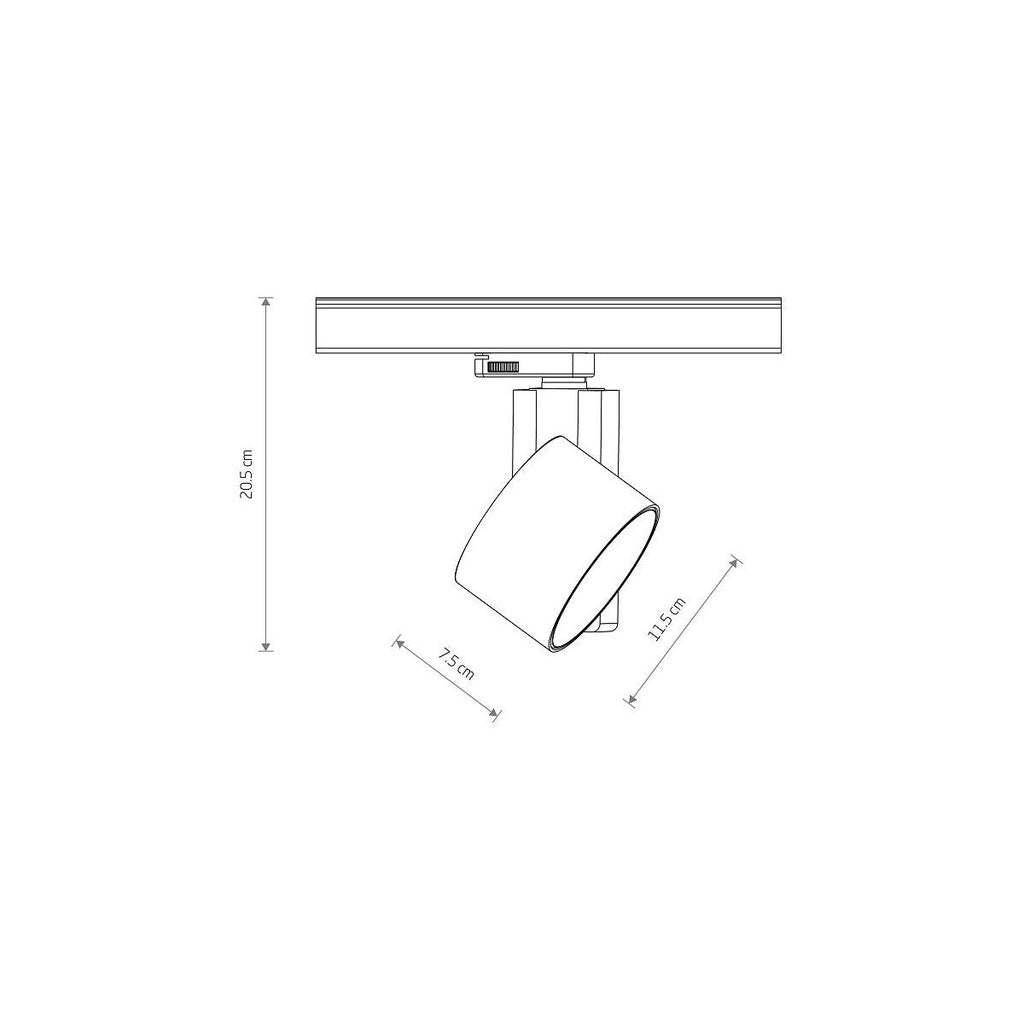 Nowodvorski System szynowy CTLS NEA LED 40W 3-obwodowy CTLS Lampa 40W - Aluminium/Znal - Biały I 8747
