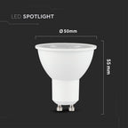 8W GU10 Żarówka LED / Chip SAMSUNG / Barwa:3000K / Kąt 38' / Trzonek:GU10