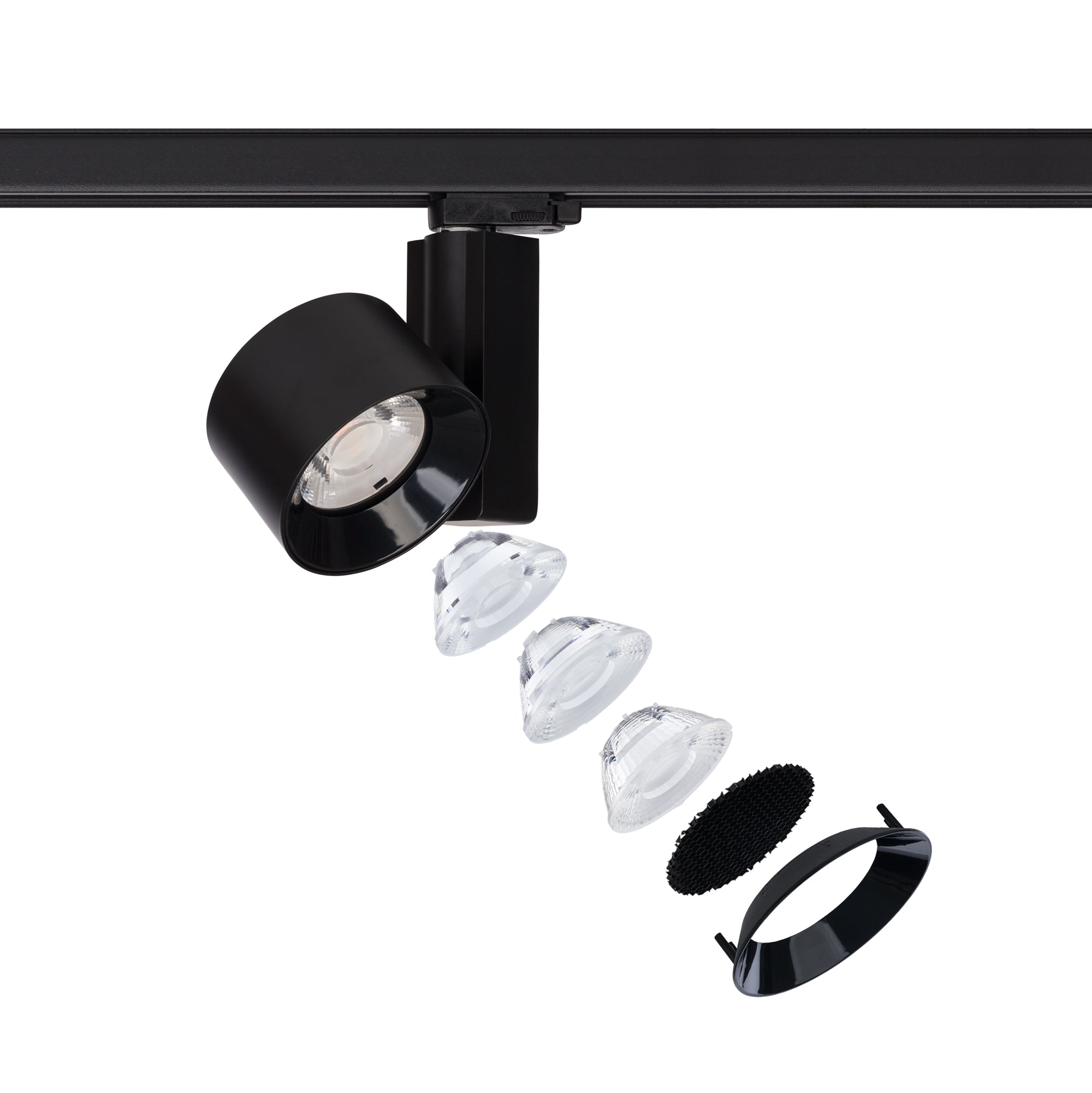 Nowodvorski System szynowy CTLS NEA LED 30W 3-obwodowy CTLS Lampa 30W - Aluminium/Znal - Czarny I