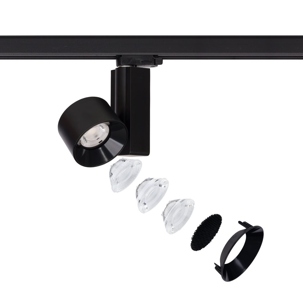 Nowodvorski System szynowy CTLS NEA LED 20W 3-obwodowy CTLS Lampa 20W - Aluminium/Znal - Czarny