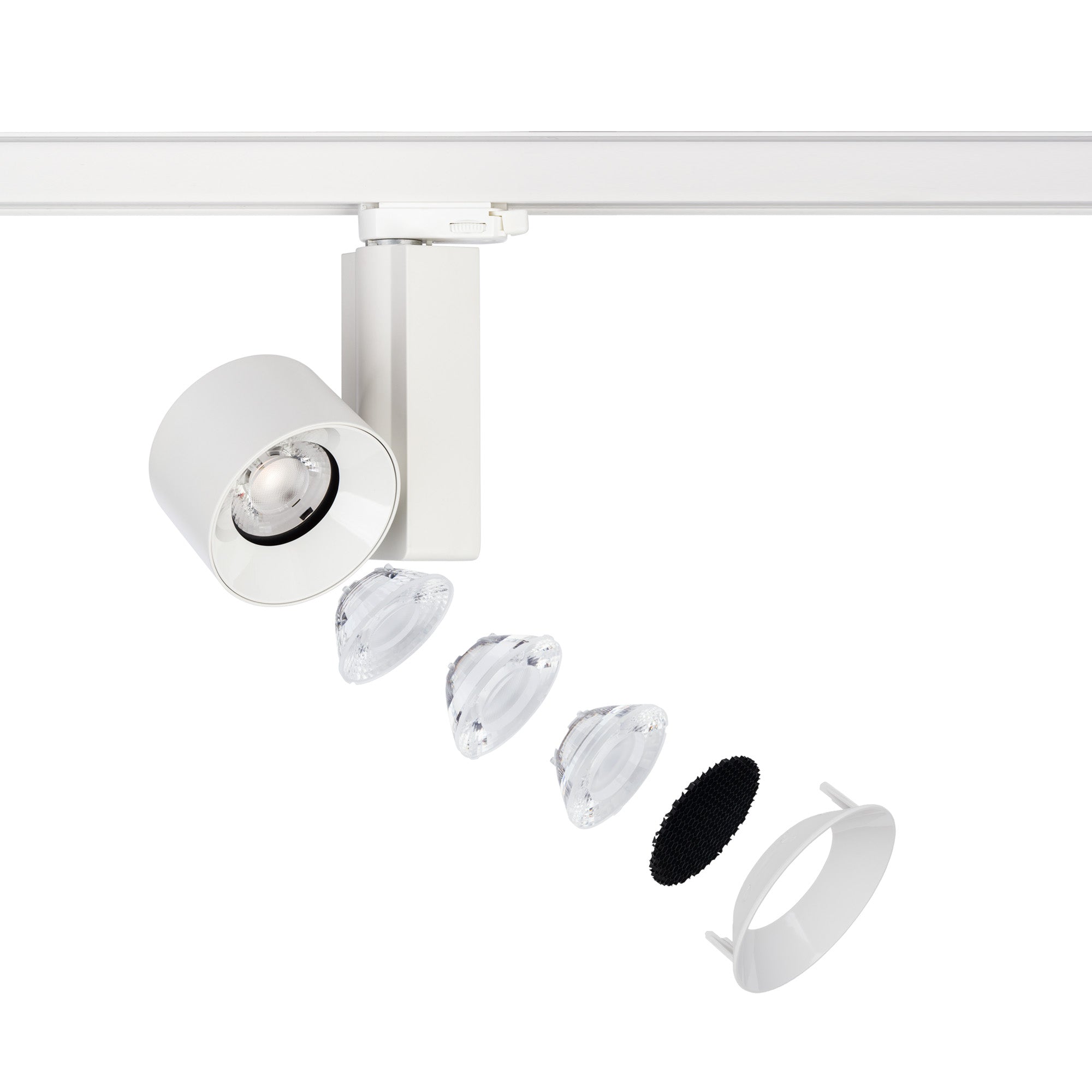 Nowodvorski System szynowy CTLS NEA LED 20W 3-obwodowy CTLS Lampa 20W - Aluminium/Znal - Biały I