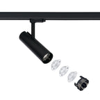 Nowodvorski System szynowy CTLS MILO LED 25W 3-obwodowy CTLS Lampa 25W - Aluminium/Znal - Czarny I
