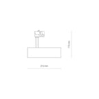 Nowodvorski System szynowy CTLS MILO LED 15W 3-obwodowy CTLS Lampa 15W - Aluminium/Znal - Czarny I 8763