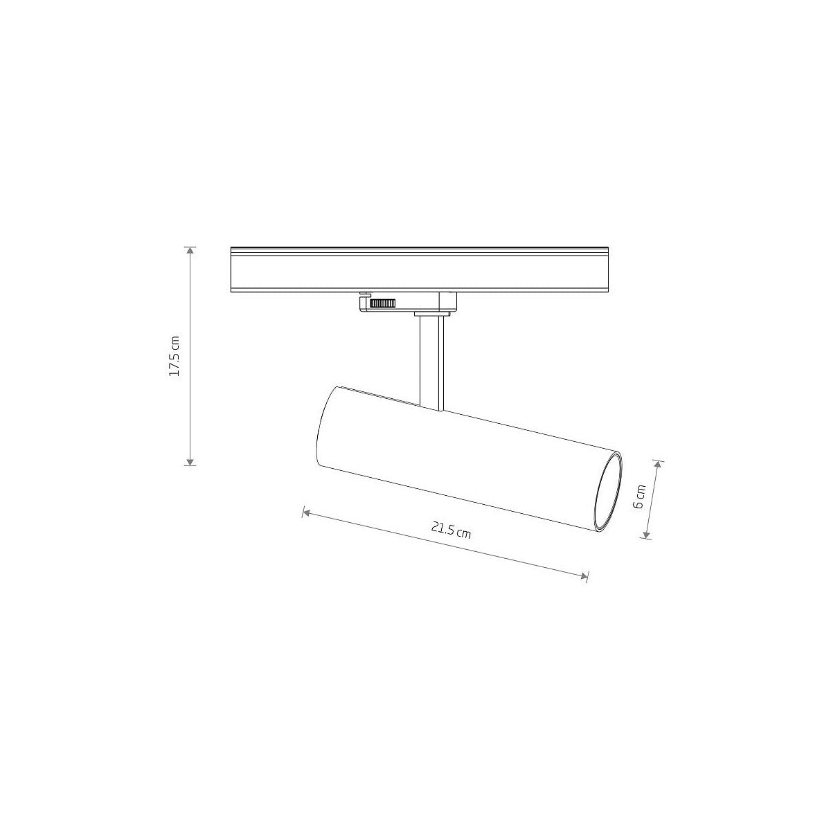 Nowodvorski System szynowy CTLS MILO LED 15W 3-obwodowy CTLS Lampa 15W - Aluminium/Znal - Biały I 8765