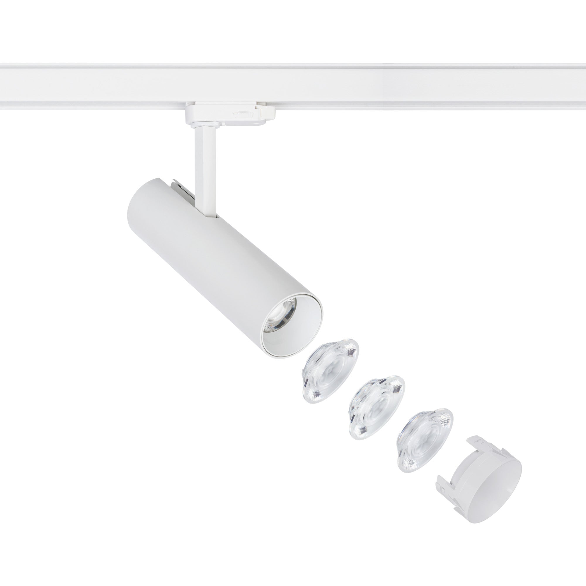 Nowodvorski System szynowy CTLS MILO LED 15W 3-obwodowy CTLS Lampa 15W - Aluminium/Znal - Biały II