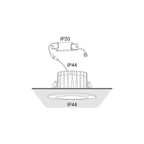 Nowodvorski Lampa downlights podtynkowa CL KEA LED 20W 20W 50/60Hz - Tworzywo sztuczne - Biały I 8772