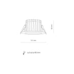 Nowodvorski Lampa downlights podtynkowa CL KEA LED 20W 20W 50/60Hz - Tworzywo sztuczne - Biały I 8772