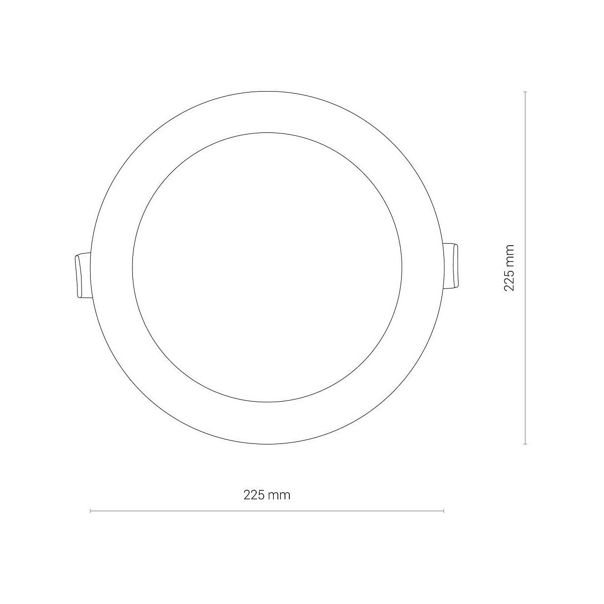 Nowodvorski Lampa downlights podtynkowa CL KOS LED 24W 24W 50/60Hz - Tworzywo sztuczne - Biały II 8775