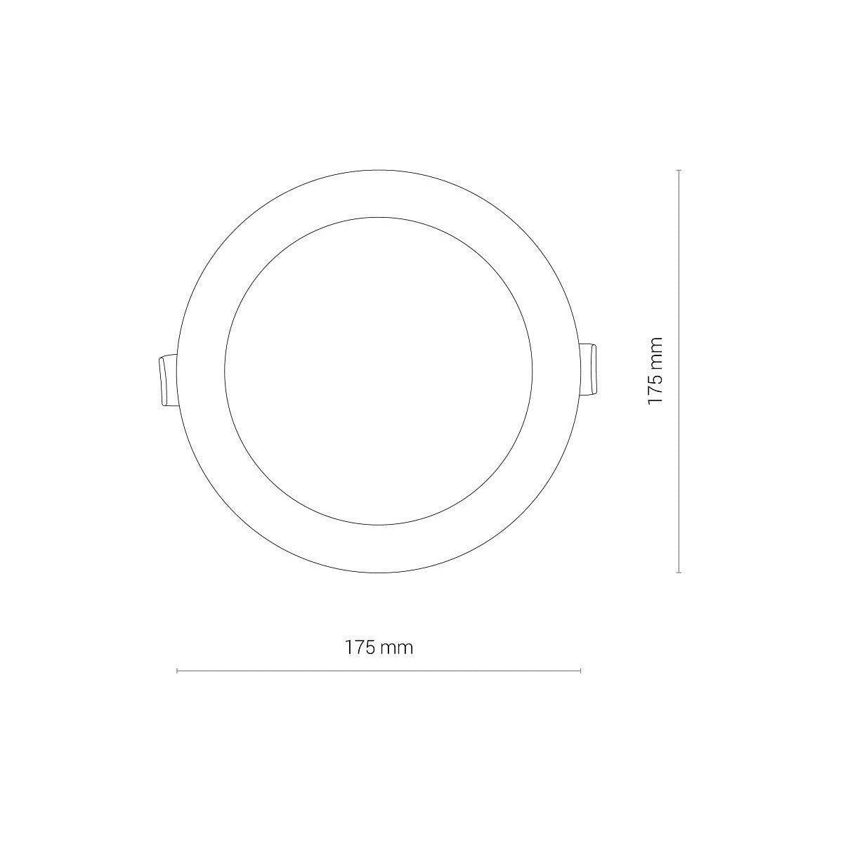 Nowodvorski Lampa downlights podtynkowa CL KOS LED 16W 16W 50/60Hz - Tworzywo sztuczne - Biały I 8776