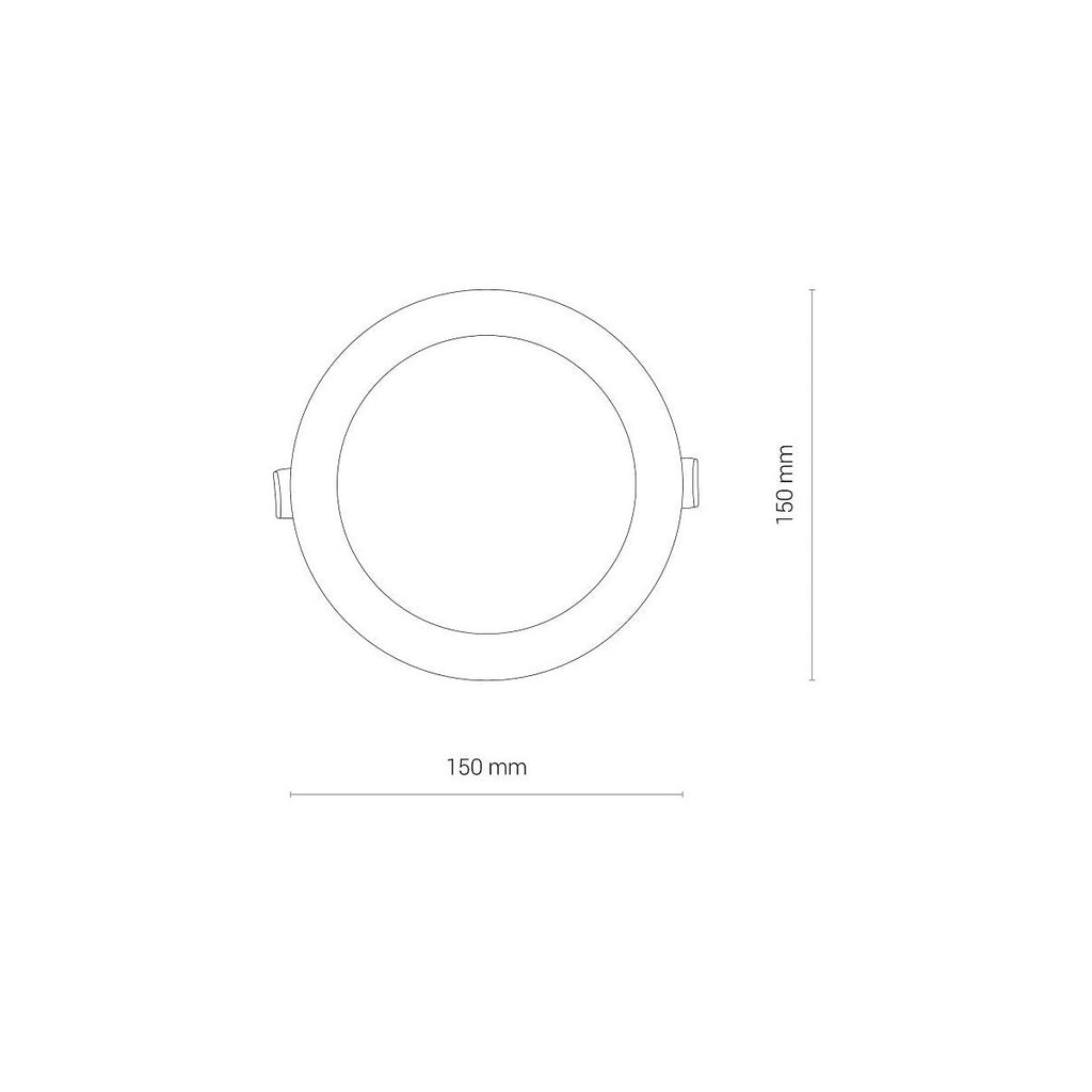 Nowodvorski Lampa downlights podtynkowa CL KOS LED 10W 10W 50/60Hz - Tworzywo sztuczne - Biały II 8780