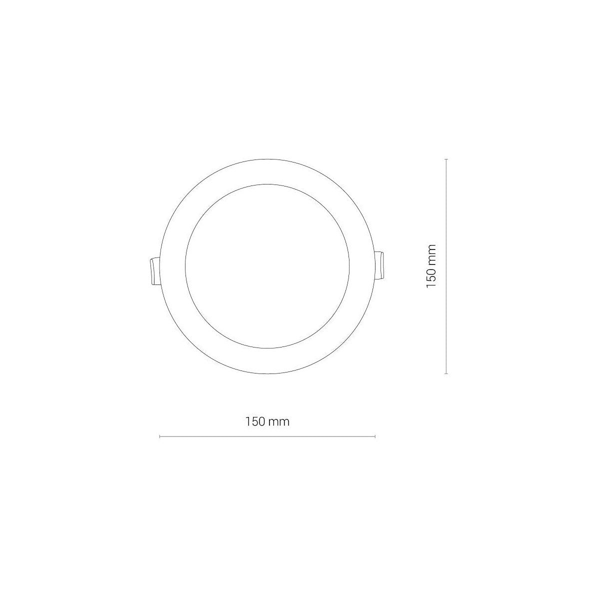 Nowodvorski Lampa downlights podtynkowa CL KOS LED 10W 10W 50/60Hz - Tworzywo sztuczne - Biały II 8780