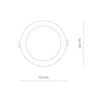 Nowodvorski Lampa downlights podtynkowa CL KOS LED 8W 8W 50/60Hz - Tworzywo sztuczne - Biały I 8781