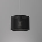 żyrandol Loft shade black, cylinder shade dia 250, h 170 black 1xE27