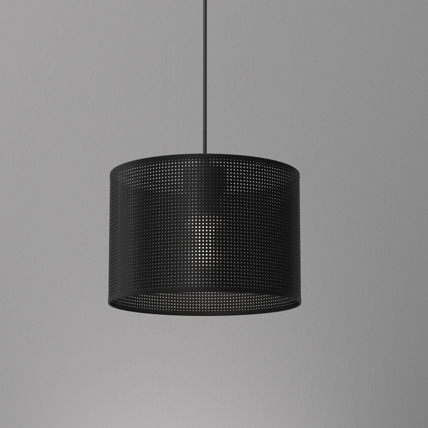 żyrandol Loft shade black, cylinder shade dia 250, h 170 black 1xE27