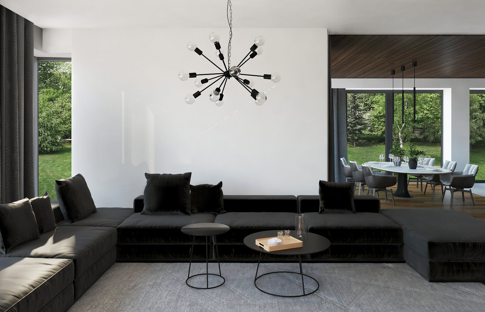 Nowodvorski Lampa wisząca LASER 490 10W only LED 50/60Hz - Stal lakierowana - Czarny