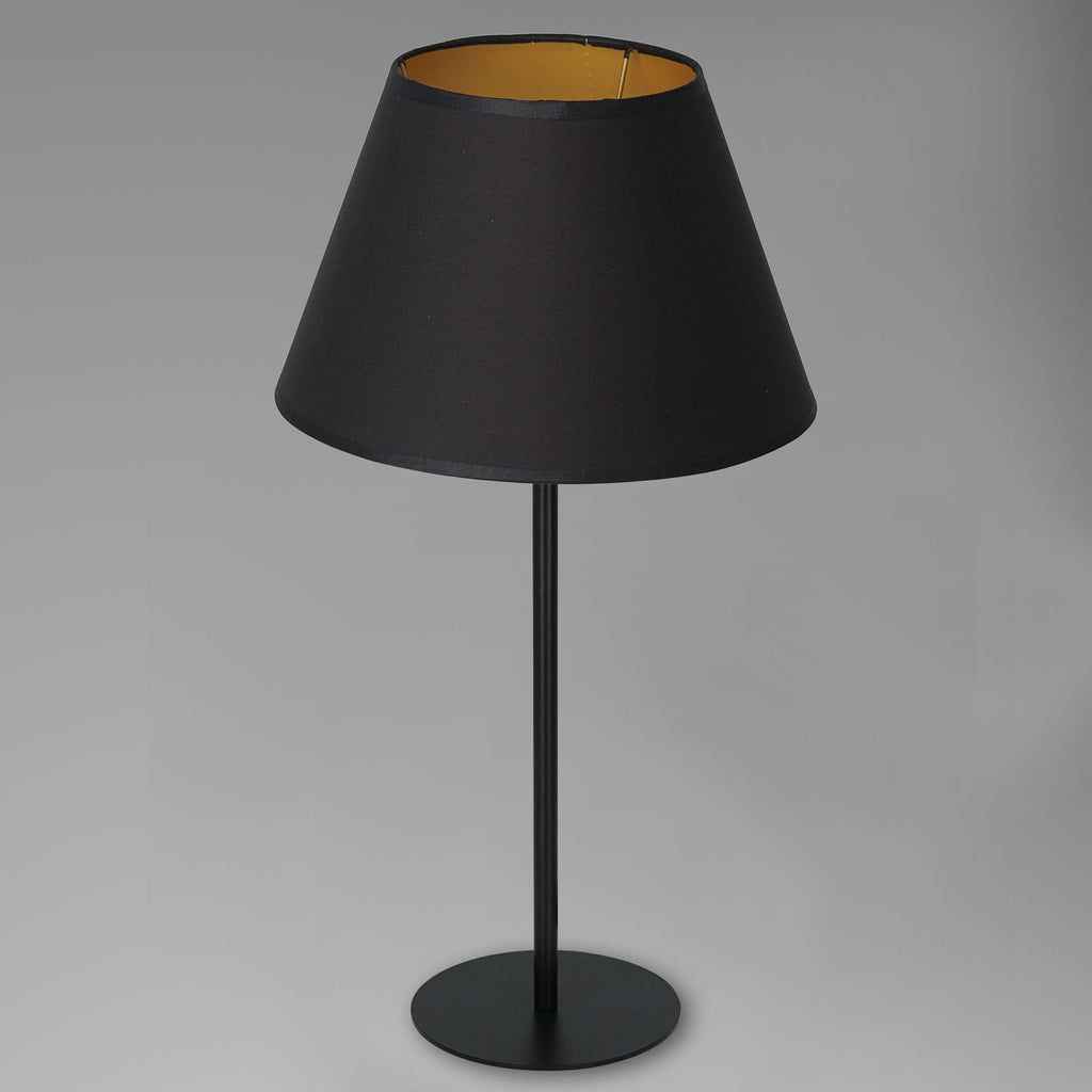 lampka gab. Arden H 58 black, cone shade dia 150/300, h 180 black/gold 1xE27