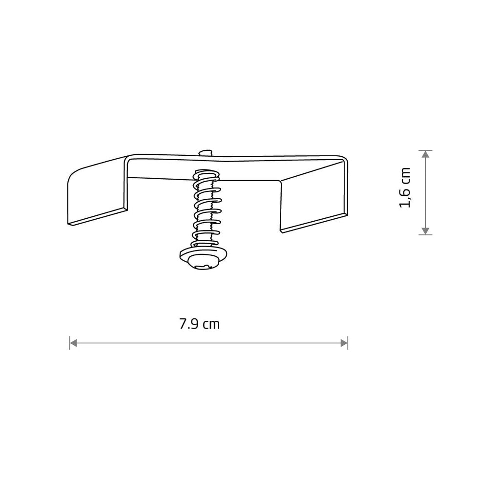 Nowodvorski System szynowy PROFILE RECESSED FIXING SET 1-obwodowy Profile - Stal - Inny 8805