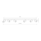 Nowodvorski Reflektorek / Spot EYE SPOT 6x10W only LED 50/60Hz - Lity mosiądz - Miedziany 8819
