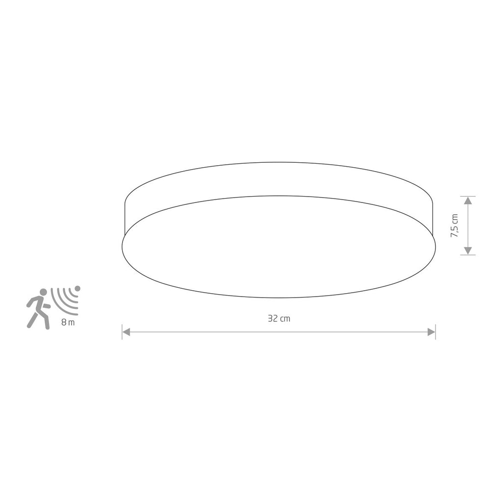 Nowodvorski Plafon KASAI SENSOR 10W only LED 50/60Hz - Stal chromowana - Chrom 8827