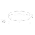 Nowodvorski Plafon KASAI SENSOR 10W only LED 50/60Hz - Stal chromowana - Chrom 8827
