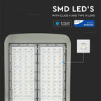 100W Lampa uliczna LED (CLASS II, Zasilacz INVENTRONICS) / Chip SAMSUNG / Barwa:5700K / Ściemniana