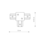 Nowodvorski System szynowy PROFILE RECESSED T CONNECTOR 1-obwodowy Profile - Tworzywo sztuczne PC - Czarny 8835