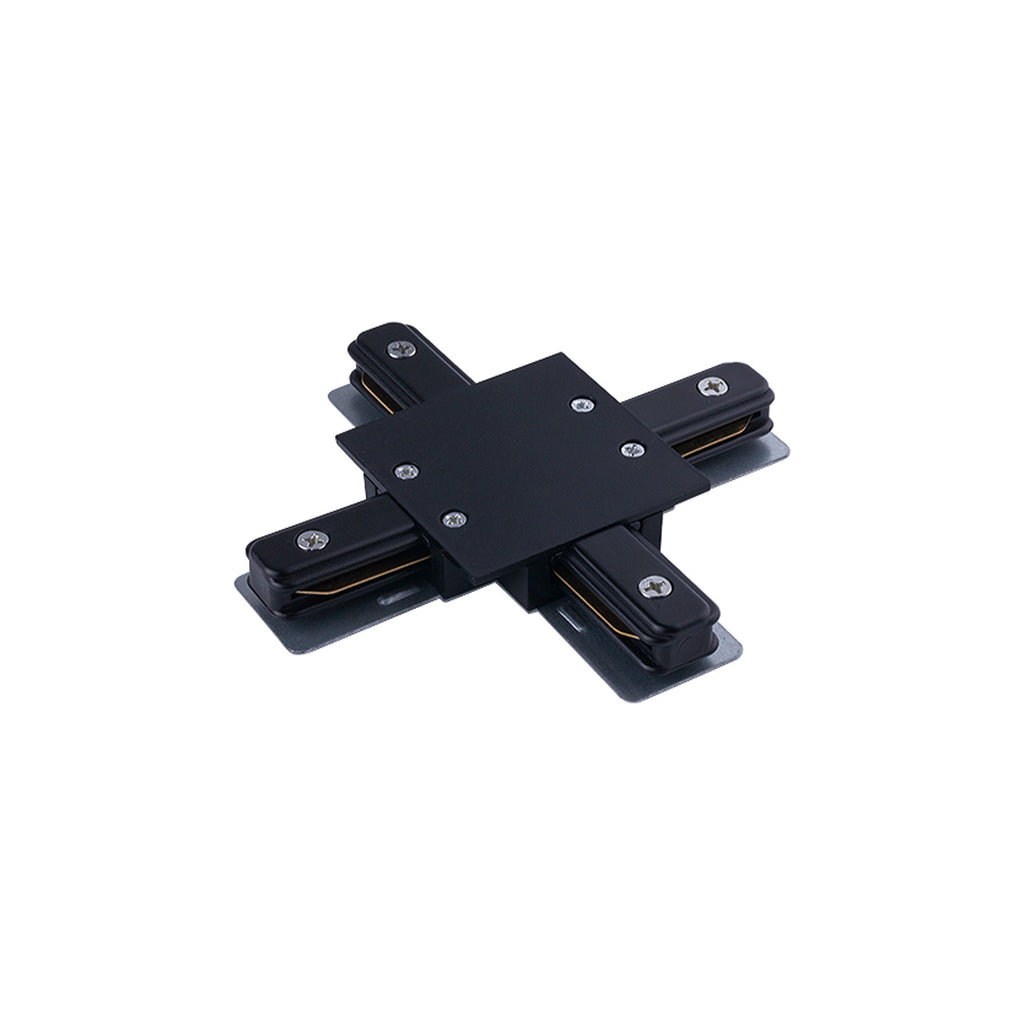 Nowodvorski System szynowy PROFILE RECESSED X CONNECTOR 1-obwodowy Profile - Tworzywo sztuczne PC - Czarny