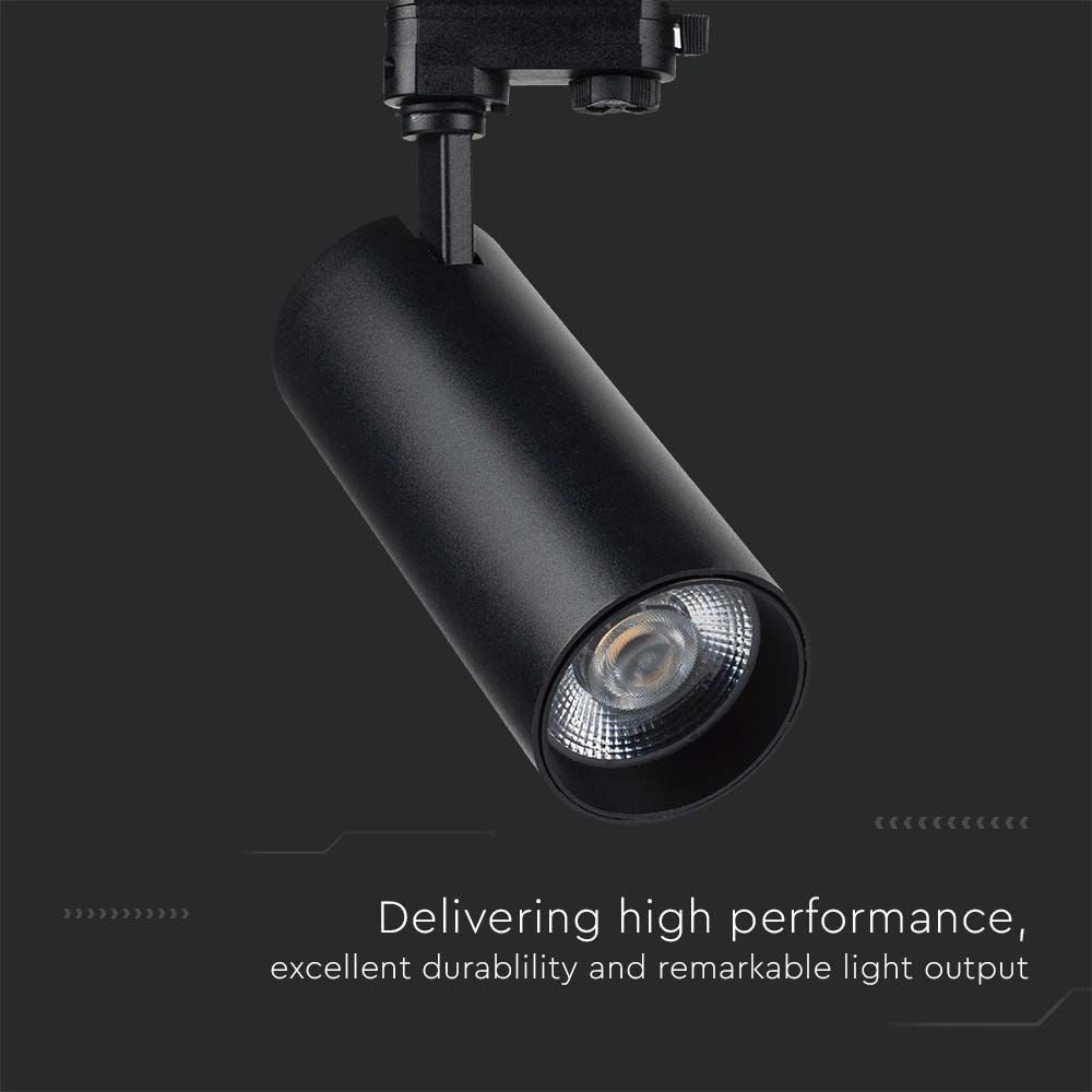 50W COB Lampa LED na szynoprzewód / Barwa: 3w1 / Obudowa: Czarna