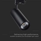 50W COB Lampa LED na szynoprzewód / Barwa: 3w1 / Obudowa: Czarna