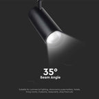 50W COB Lampa LED na szynoprzewód / Barwa: 3w1 / Obudowa: Czarna