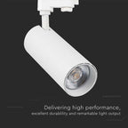 50W COB Lampa LED na szynoprzewód / Barwa: 3w1 / Obudowa: Biała