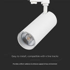 50W COB Lampa LED na szynoprzewód / Barwa: 3w1 / Obudowa: Biała