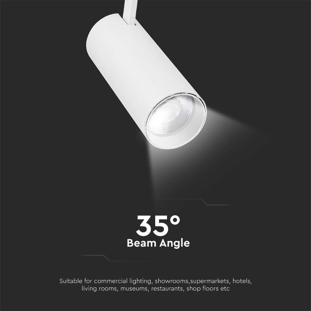 50W COB Lampa LED na szynoprzewód / Barwa: 3w1 / Obudowa: Biała