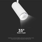 50W COB Lampa LED na szynoprzewód / Barwa: 3w1 / Obudowa: Biała