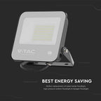 50W Naświetlacz LED SMD / Chip SAMSUNG / Barwa:6500K / Obudowa: Czarna / Skuteczność 115lm/W