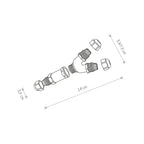 Nowodvorski WATERPROOF „Y” CONNECTOR IP68 50/60Hz - Tworzywo sztuczne PA 8846