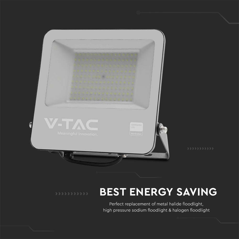 100W Naświetlacz LED SMD / Chip SAMSUNG / Barwa:6500K / Obudowa: Czarna / Skuteczność 115lm/W